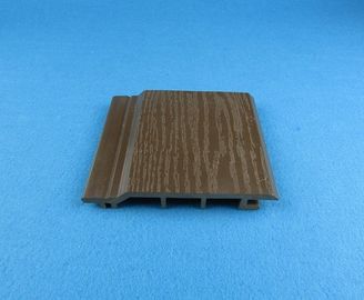 Mothproof Exterior Decoration WPC Wall Panel Brown Color Weather Resistant