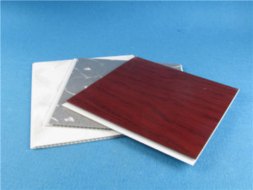 White Red Silver Marble Color UPVC Wall Panels , decorative wall cladding sheets