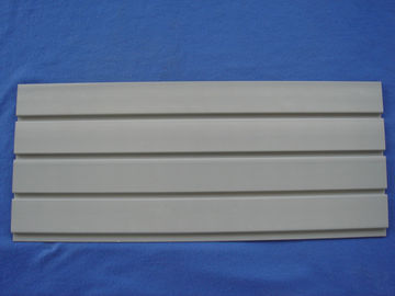 Grey PVC Storage Wall Panels 4 inch SlatWall Wood plastic composite