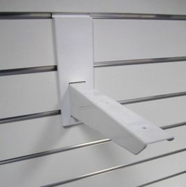 Smooth Storage Mdf Board / Pvc Plastic Slatwall Display Rack