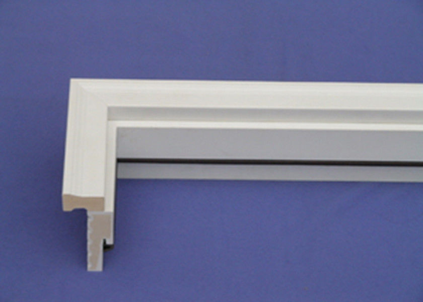 PVC WPC Door Frame Foam Decorative Moldings , Brick Mold White Vinyl