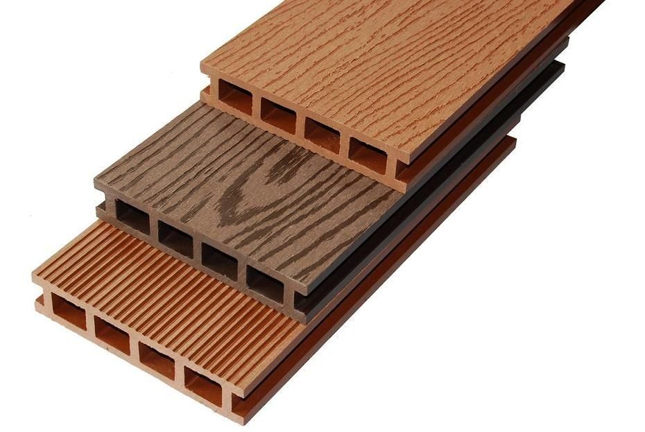Moistureproof WPC Composite Deck Boards / Timber Flooring Decking