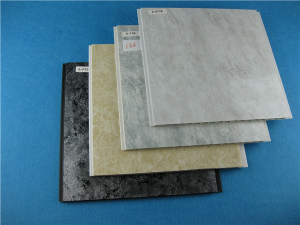 Heat Stamping Drop Pvc Ceiling Panels 250mm X 8mm Diy Size