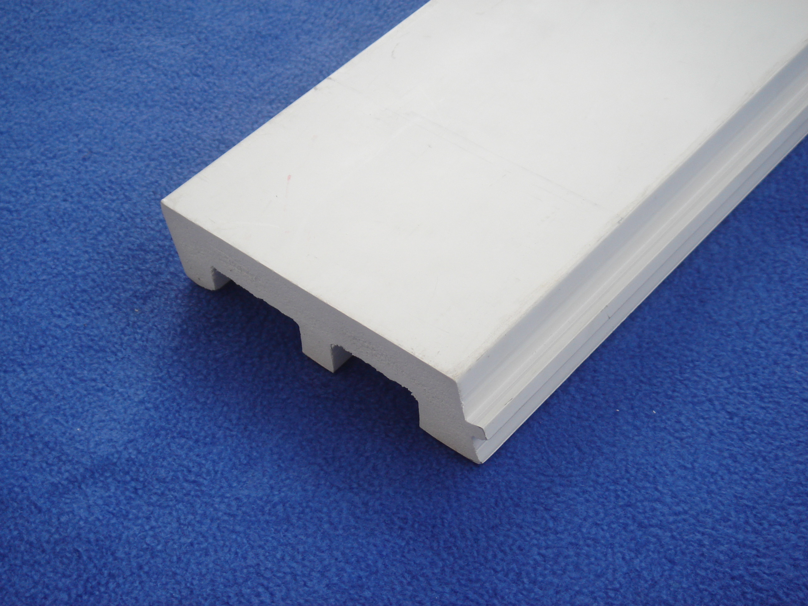 Decorative White Plastic Skirting Board Mothproof Pvc Baseboards
