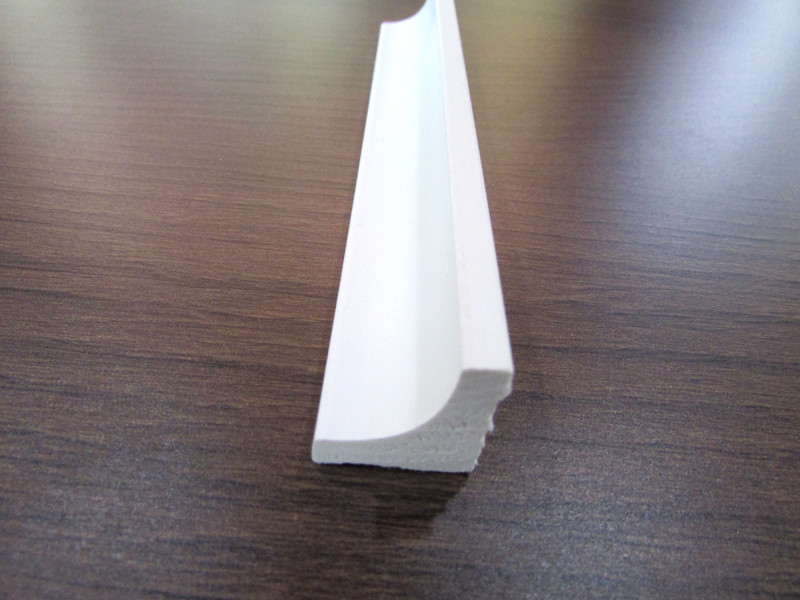 Decorative Plastic Foam PVC Trim Moulding For Inteiror Wall Edging White