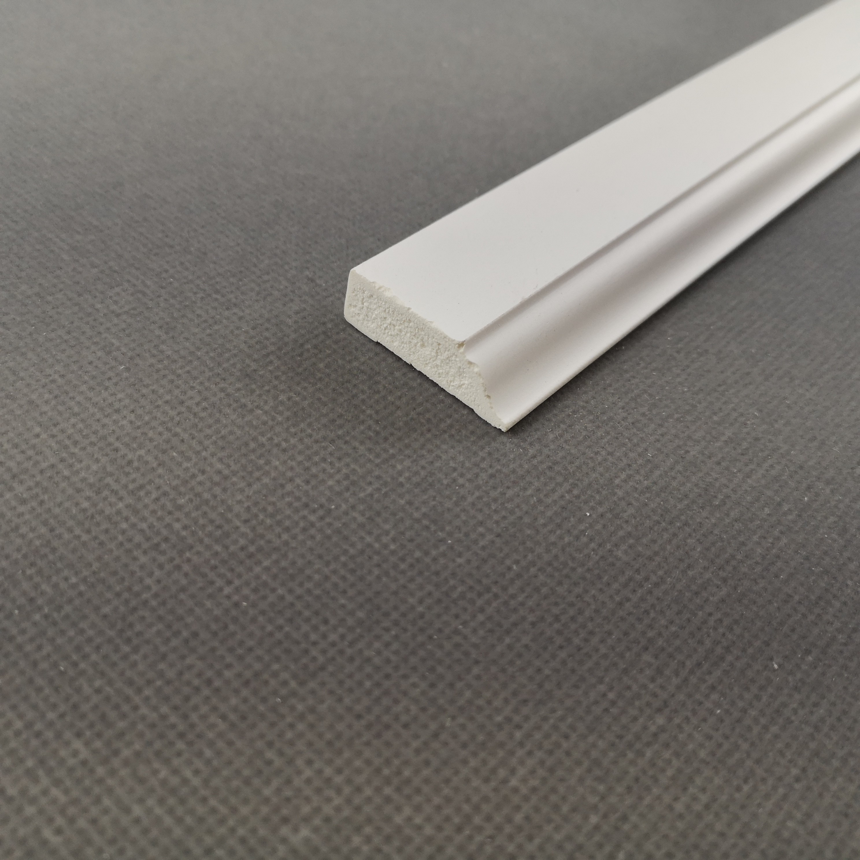 Decorative Solid WPC Door Frame Trim Moulding / Pvc Extruded Profiles
