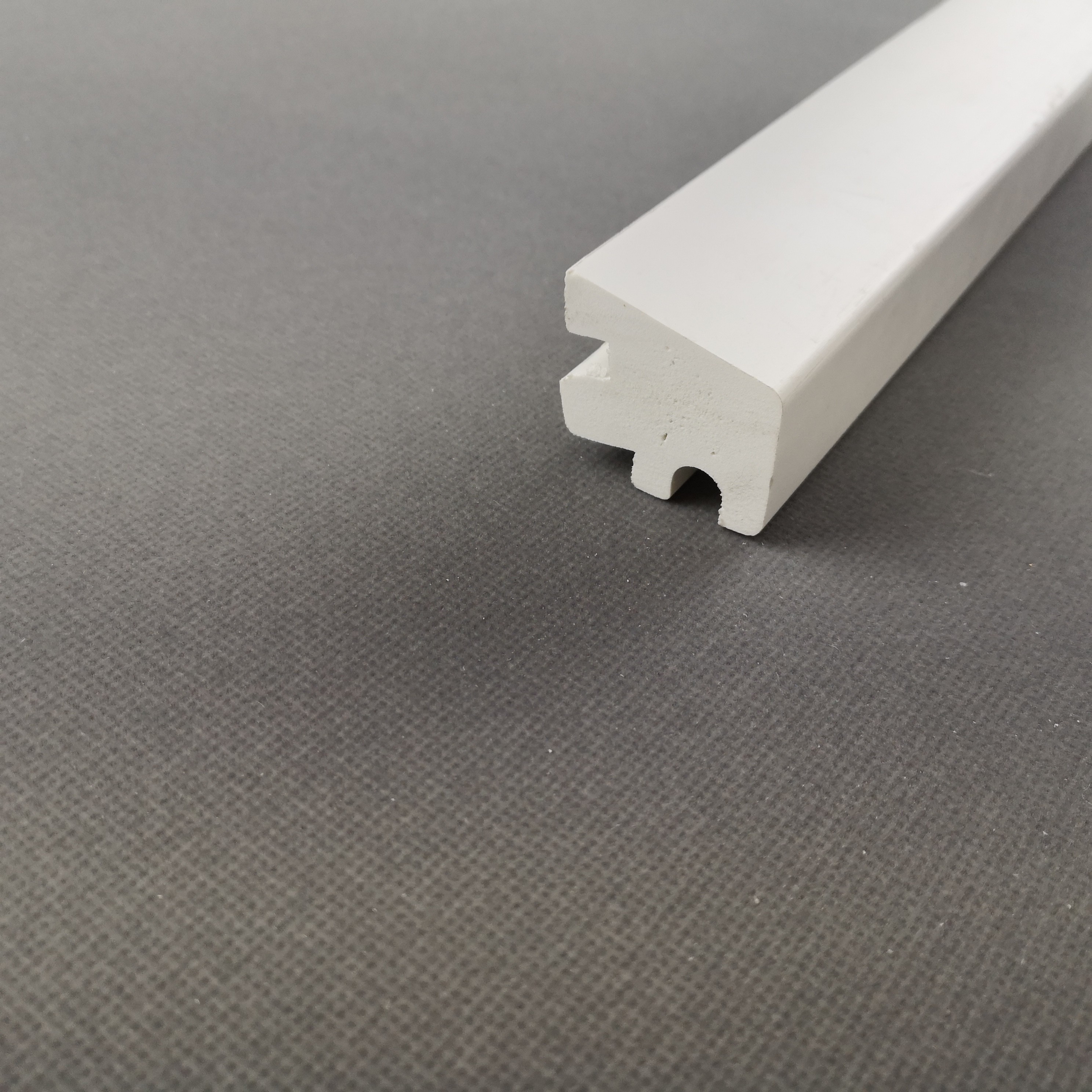 Decorative Solid WPC Door Frame Trim Moulding / Pvc Extruded Profiles
