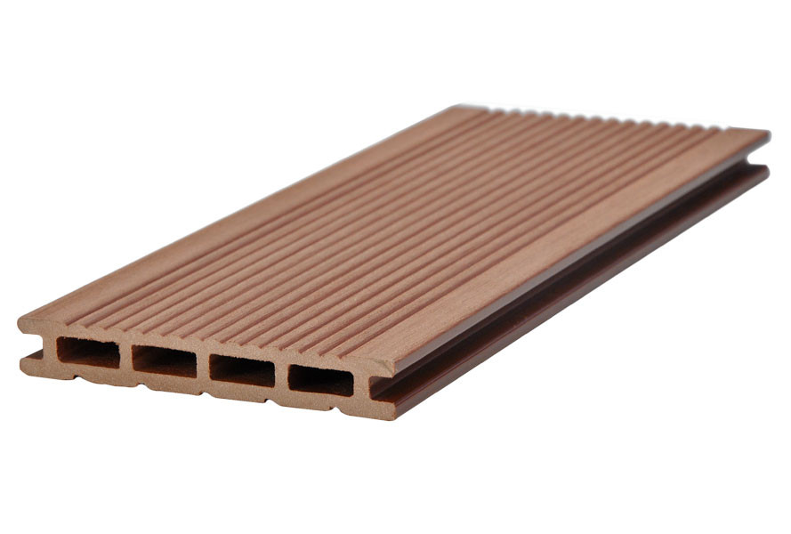 Strong Hollow WPC Composite Deck Boards / Timber Flooring Decking
