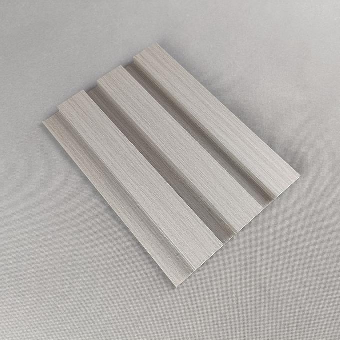 Water Proof Grooved Wpc Wall Panel Laminated Wood Color For Interior Indoor