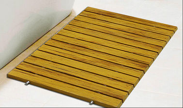 Rectangular Wood Plastic Composite Decking WPC Shower Mat 80cm x 60cm