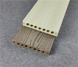 Gray Color Composite Deck Boards Hollow Or Solid Anti - Slip Embossing