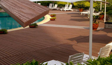 Floor WPC Composite Decking With 70% PVC Powder and 30% Bamboo Powder