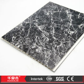 Recyclable Marbling Decorative Ceiling Panels Black / PVC Ceiling Tiles