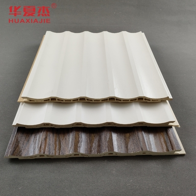 Customized Color Laminated U Shaped WPC Wall Panel Decoration PVC Panel For Home Bathroom