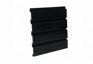 Black waterproof Garage Wall Panels / Durable PVC Glack Slat Board