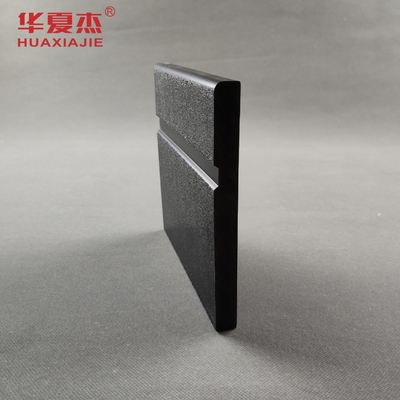 PVC Skirting Board Waterproof Vinyl Baseboard Trim Black Decoration Material