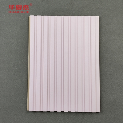 WPC Fluted Wall Panel Pink Decoration Wall Panel For Home Material