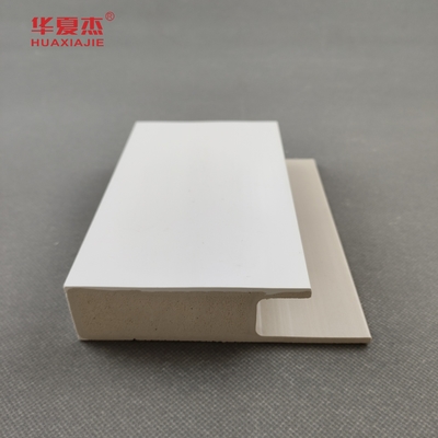 White Cape Wpc Door Frame Flat Casing J-channel Smooth Surface Wpc Moulding