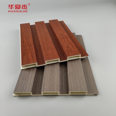 Wholesale Factory Price Wooden Grains Fluted Wall Panel Wpc Home Indoor Decoration