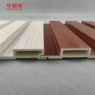 Coffee WPC Wall Cladding / Interior Decoration Ceiling Panel For Boardwalk