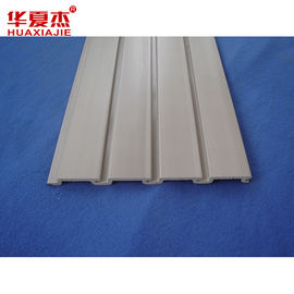 White PVC Slatwall Panels , WPC Boards Panels , Garage Wall Panels for Display
