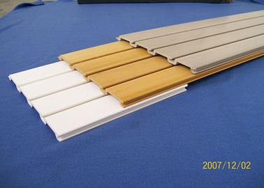 Water Proof PVC Slatwall Panels For Garage Basement Wall System Panelings
