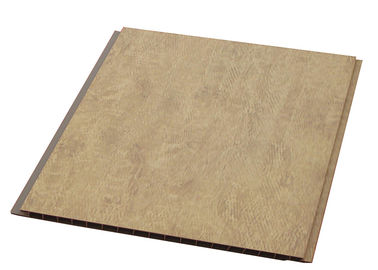 Residential Integrated PVC Ceiling Tiles For Office , Natural Wood Grain Panels