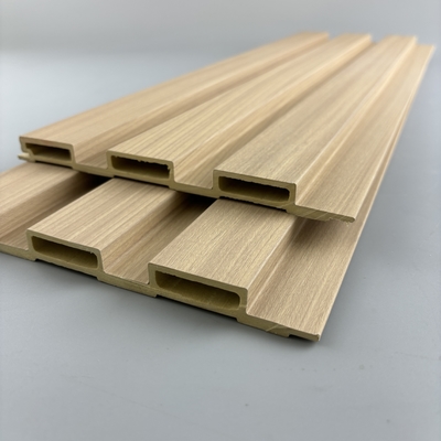 Durable wpc laminated wall panel fluted indoor wall panel decoration wpc
