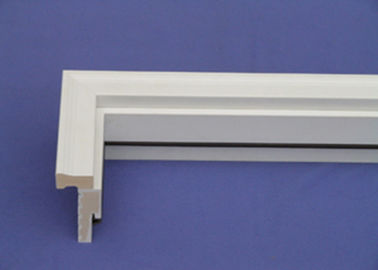 PVC WPC Door Frame Foam Decorative Moldings , Brick Mold White Vinyl PVC Mouldings