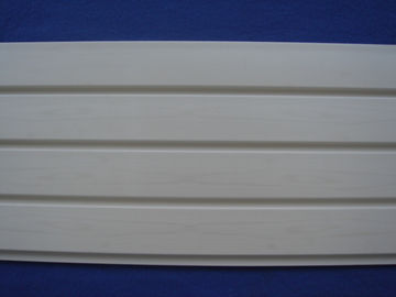 Plastic PVC Slatwall Panels / White Slatted Wall Panels For Basement Storage