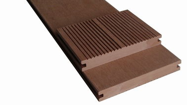 Solid Outdoor WPC Composite Decking Engineered WPC Flooring Planks