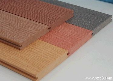 Colored Wood Plastic Composite Wpc Decking Flooring For Outdoor Space 140 * 25mm