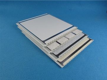 Good price 55% - 80% UPVC Wall Panels , indoor use PVC Cover Board with Silver Edge online