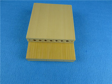 Good price Mouldproof Yellow WPC Composite Decking / Eco friendly Composite Wood Decking online