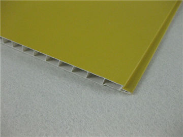 Good price Yellow Laminated PVC Ceiling Panels , Heat Insulation PVC Roof Panels online
