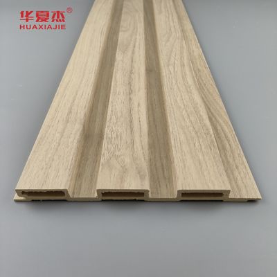 Good price Anti scratch Nature Wood Wpc Wall Panel Outdoor Decoration Laminated Wpc Panel Fluted Board online