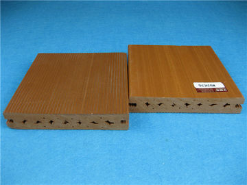 Good price UV Resistant Plastic Outside Wpc Decking Flooring With Smooth Brushed Surface online