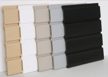 Good price 17g / Cm Washable Pvc Slatwall Panels , Pvc Slat Board Display For Garage online
