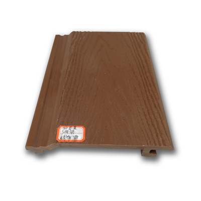Good price Exterior wall cladding panels wpc wall panel for outdoor UV resistant board 148mm x 21mm teak coffee brown color online