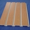 Natural Wood Grain Decorative Slatwall Panel Pvc With Metal Hooks