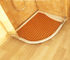 60cm * 80cm Skidproof WPC Beech Embossed Mat For Bathroom Easy Installation