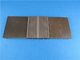 Brushed Wood Plastic Composite Deck Tiles / Exterior Decking Floor 140 * 25mm