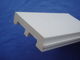 Decorative white plastic skirting board , mothproof PVC baseboards 126mm * 32mm