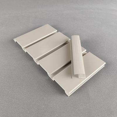 Smooth Composite False Slatwall Display Shelf Plastic For Display Wall