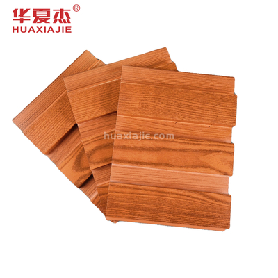 Wooden Grains Pvc Wpc Interior Wall Panel Decoration Waterproof Classic Red Mood