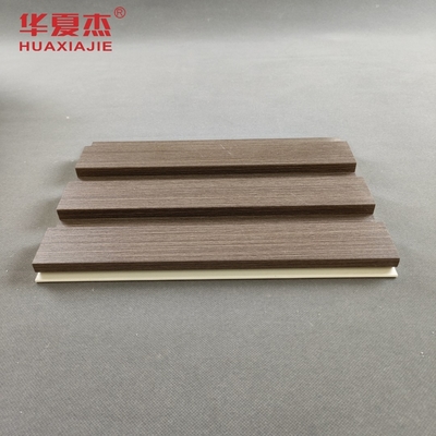 wood grain WPC Wall Panel For Indoor / Outdoor Wall Decoration