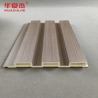 wood grain WPC Wall Panel For Indoor / Outdoor Wall Decoration