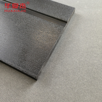 Black PVC Skirting Board 150mm PVC Baseboard Indoor Decoration