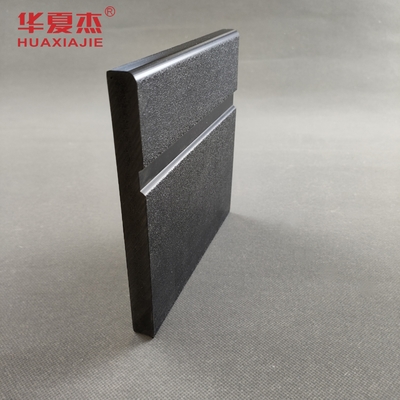 Black PVC Skirting Board 150mm PVC Baseboard Indoor Decoration