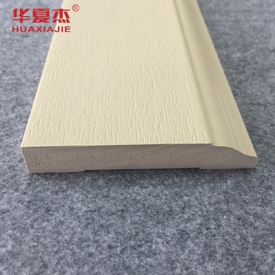 Wood Grain Coating WPC Door Architrave Frame Baseboard Indoor Decoration